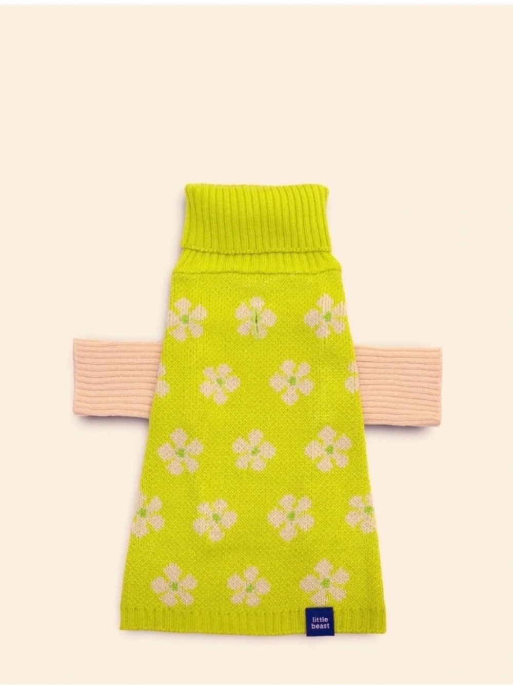 Little Beast Flower Power Dog Knit Sweater XS